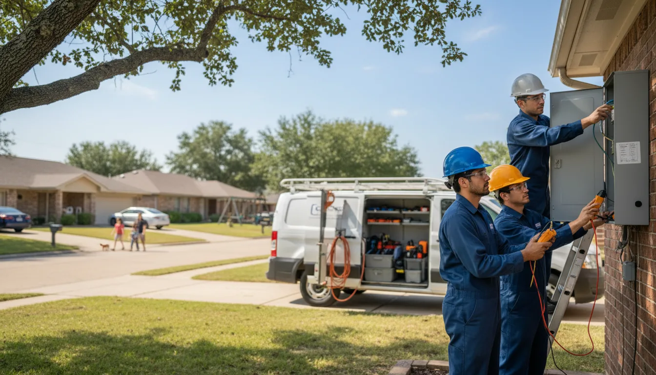 Certified electrician providing emergency electrical services in Plains, KS